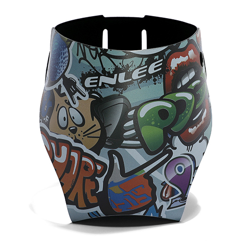 Mountain Biking Cartoon - ENLEE-Bouilloire pliante portable pour vélo de