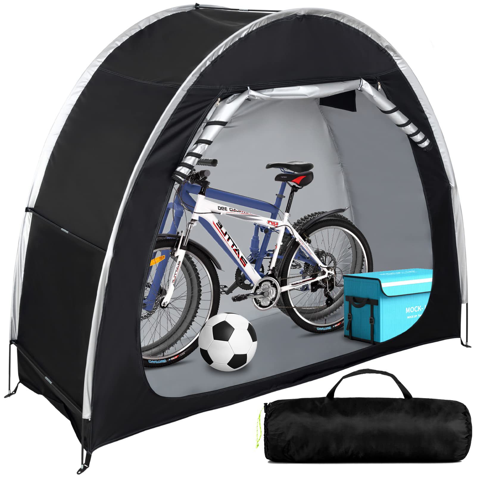 Mountain Biking In The Rain - Tente de vélo pliante portable, salle