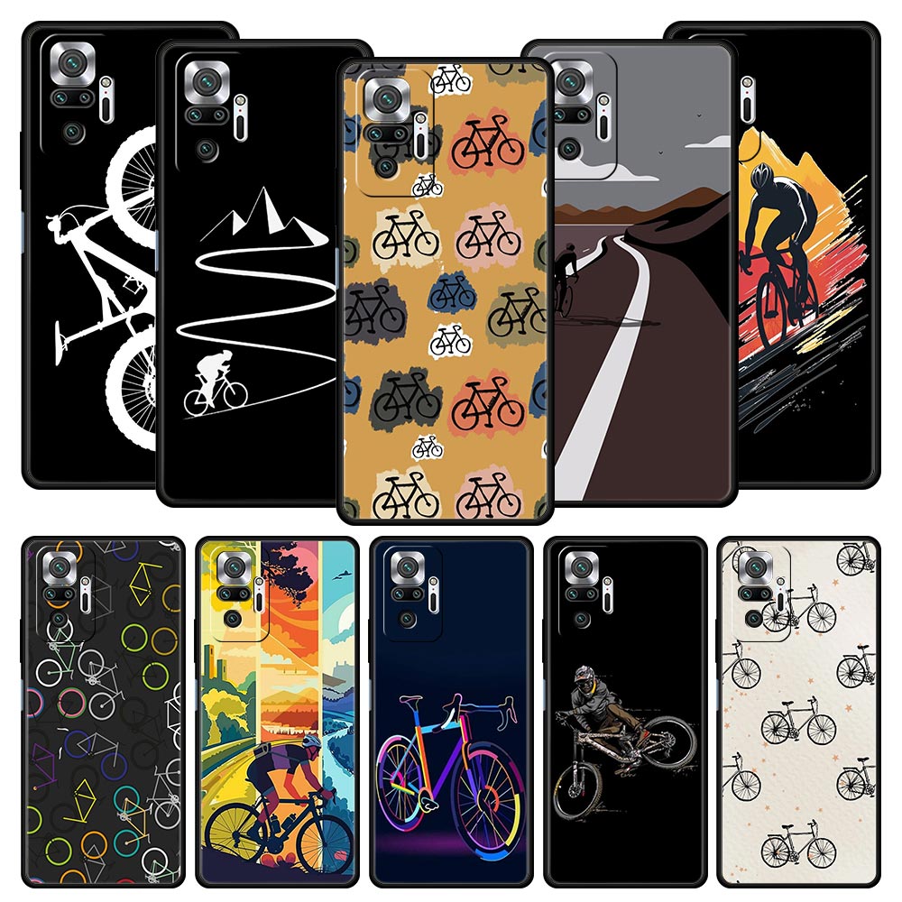 Mountain Biking Cartoon - Coque de téléphone pour vélo de