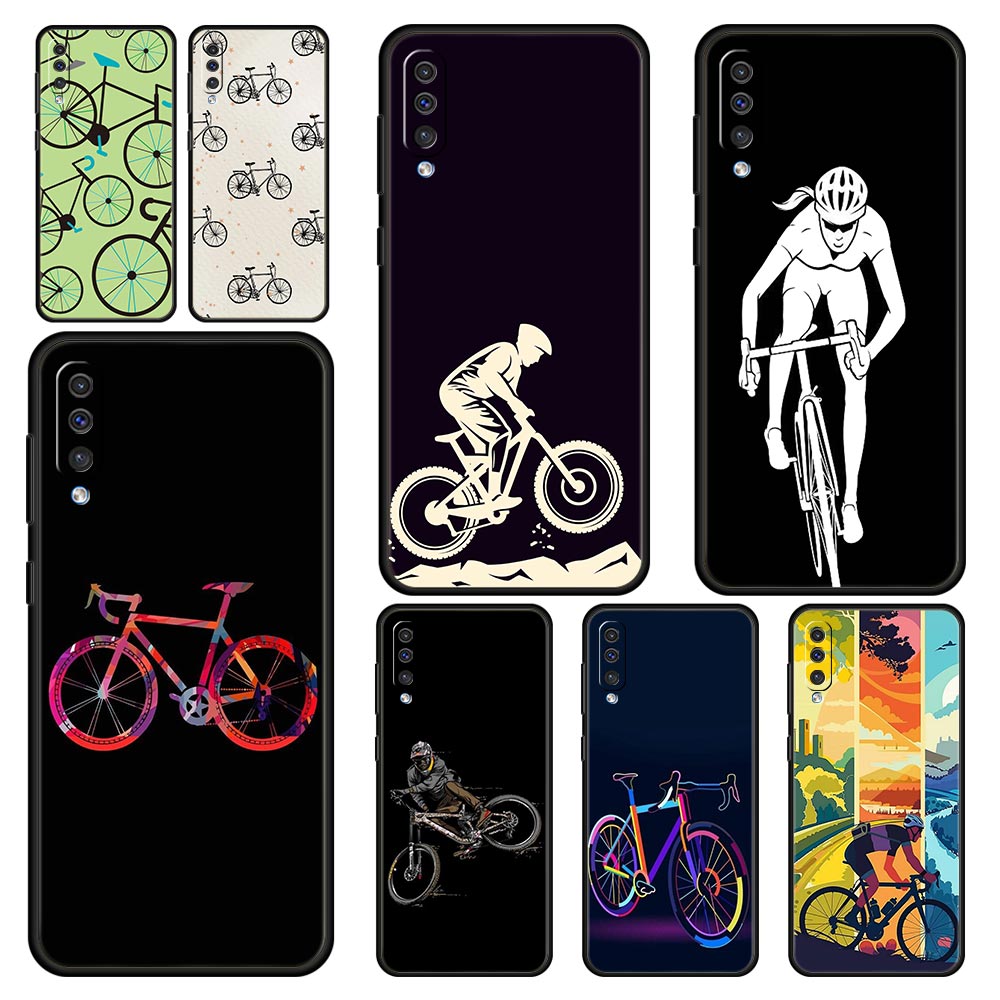 Mountain Biking Cartoon - Coque artistique pour vélo de montagne,