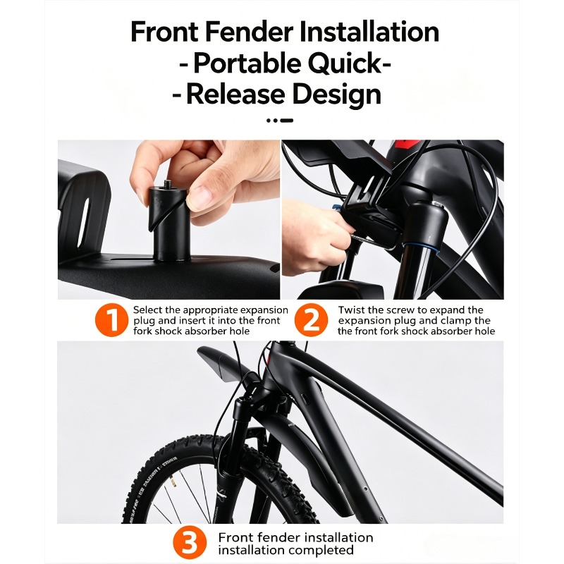 1 jeu de garde-boue pour vélo, - Mountain Biking In The Rain avis et prix